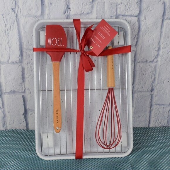 New Rae Dunn 4-PC NOEL Baking Set Christmas Gift - Picture 1 of 7